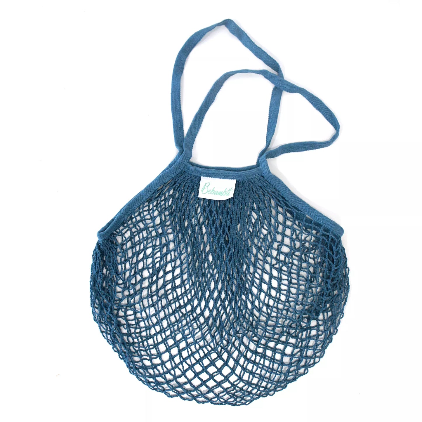 Bolsa de rejilla 100% algodón orgánico azul - Llevar y LLevar