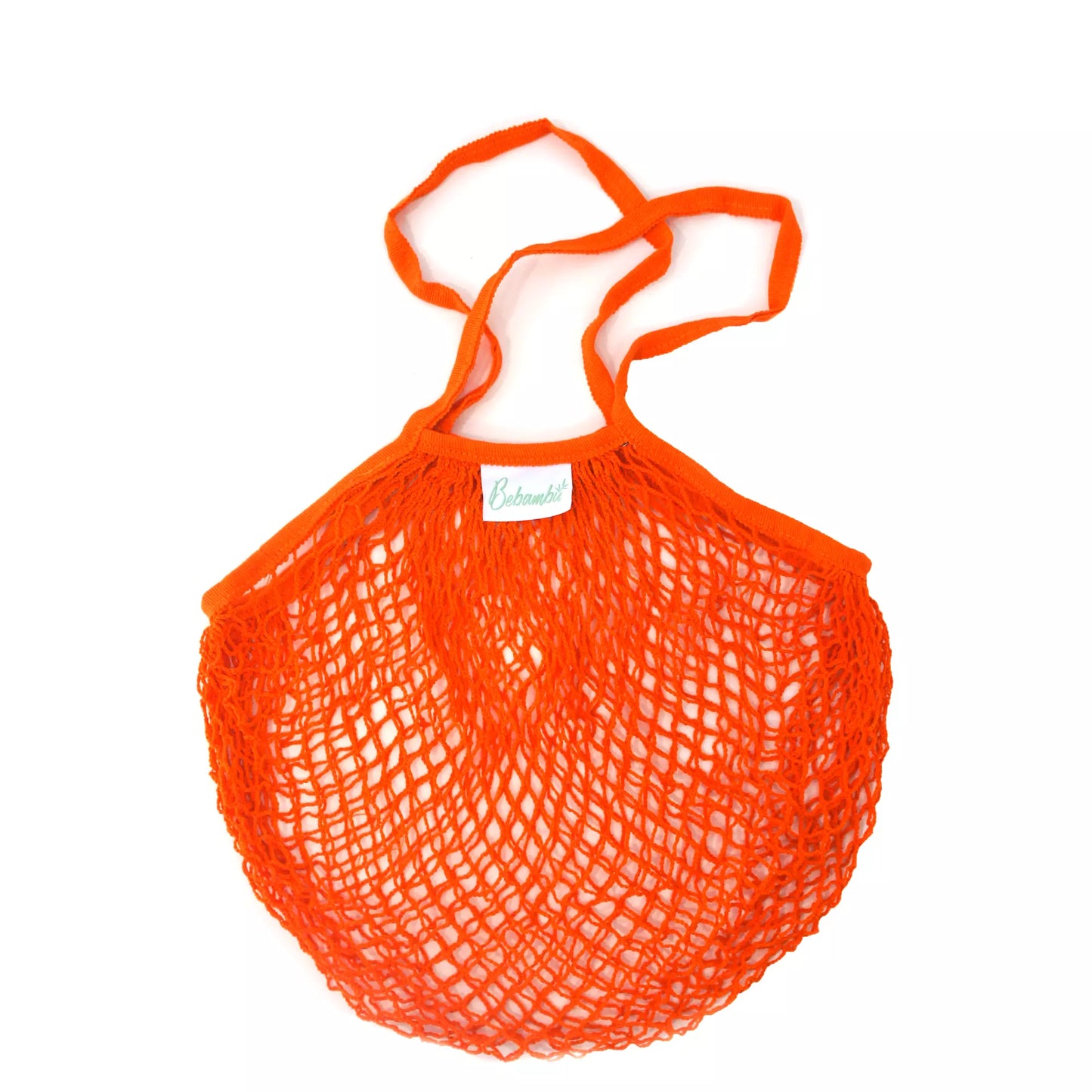 Bolsa de rejilla 100% algodón orgánico naranja - LLevar y LLevar