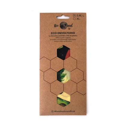 Pack 3 Envoltorios cera de abeja Frutas S,M y L