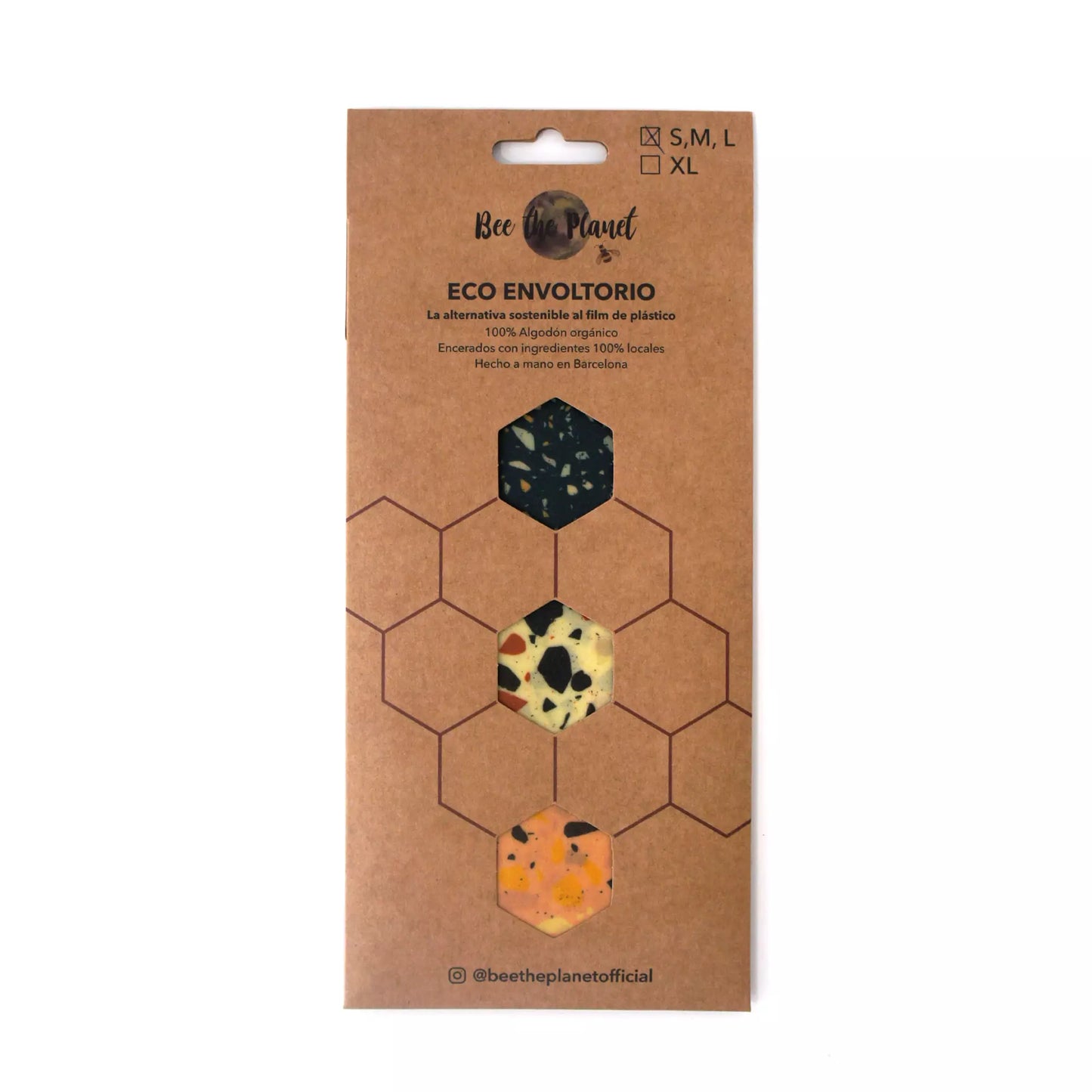 Pack 3 Envoltorios cera de abeja Terrazo S,M y L