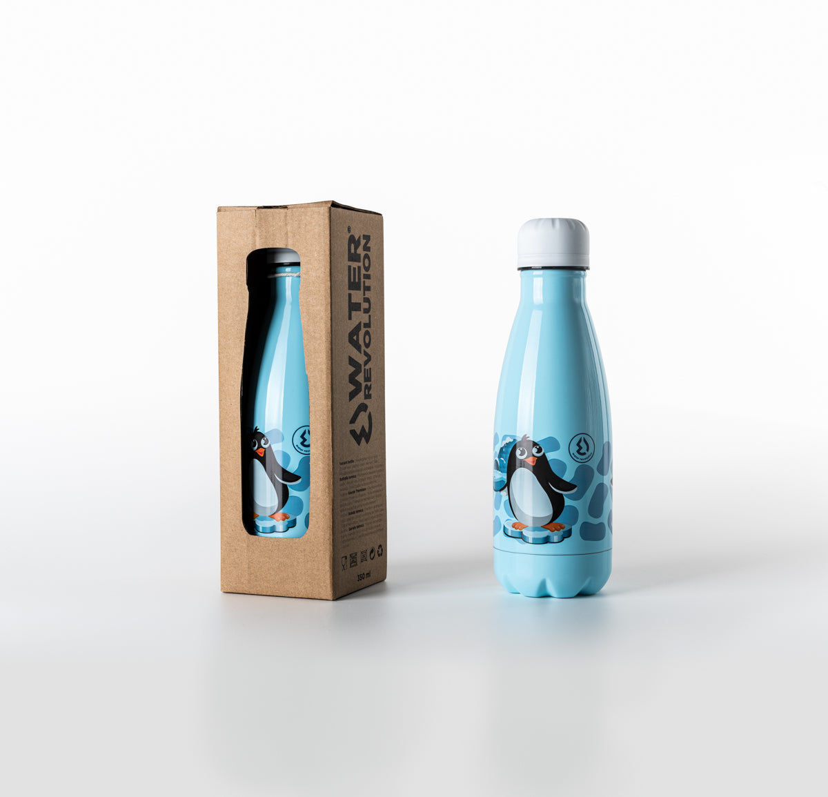 Botella isotérmica 350ml pingüino