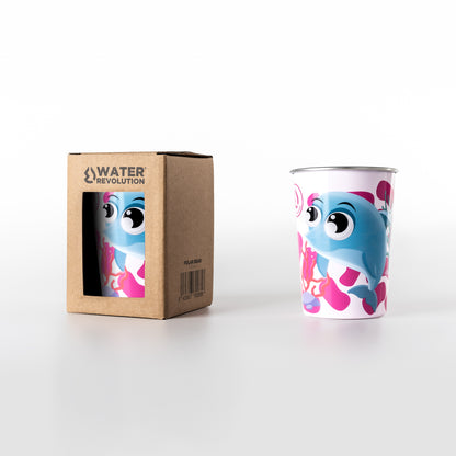 Vaso infantil acero inoxidable 300ml Pingüino