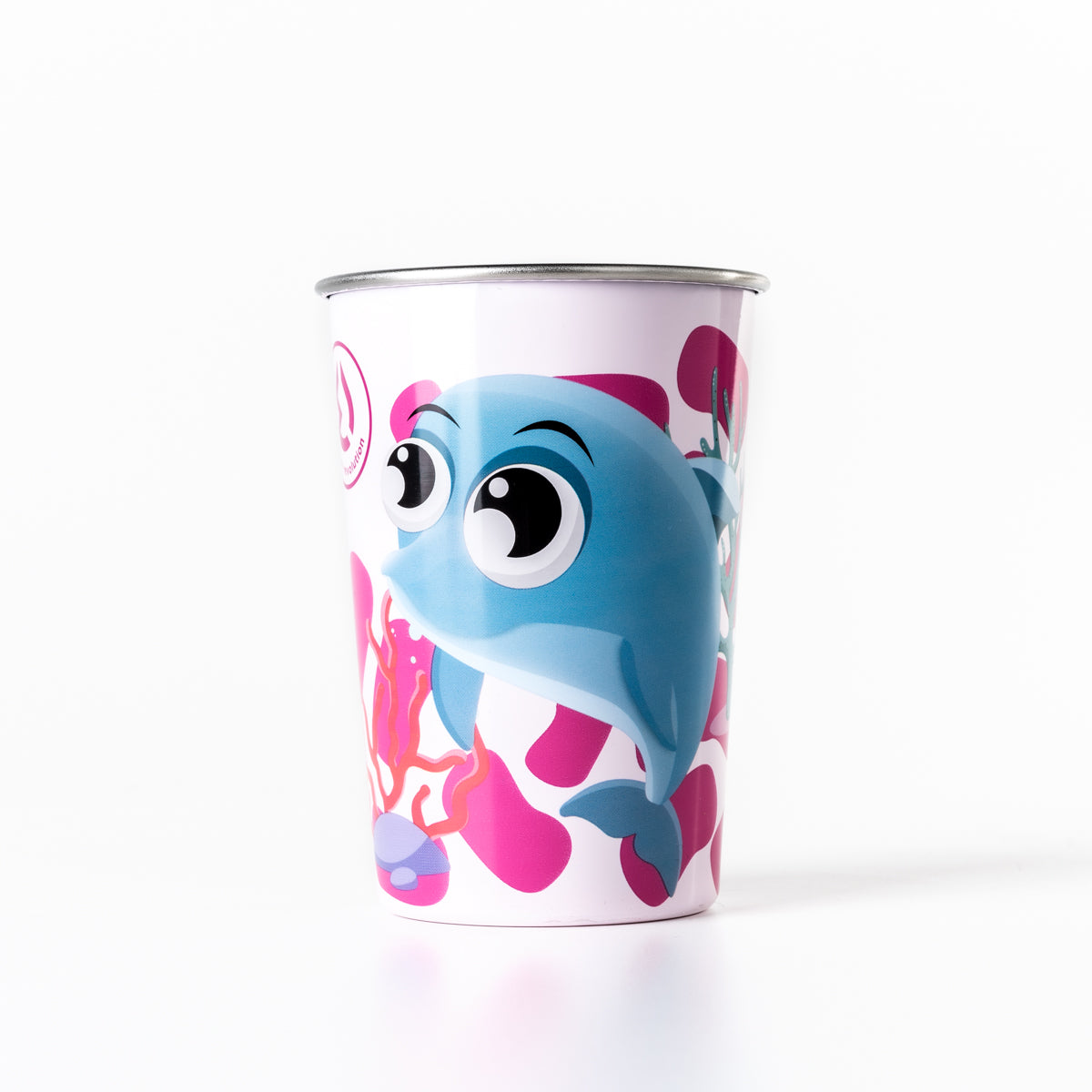 Vaso infantil acero inoxidable 300ml Pingüino